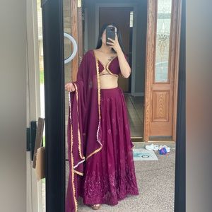 Beautiful lengha you can find at alinacollection